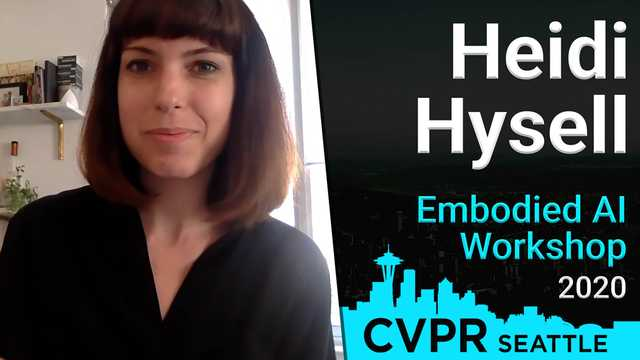 Heidi Hysell speaker graphic for the 2020 Embodied AI Workshop at CVPR